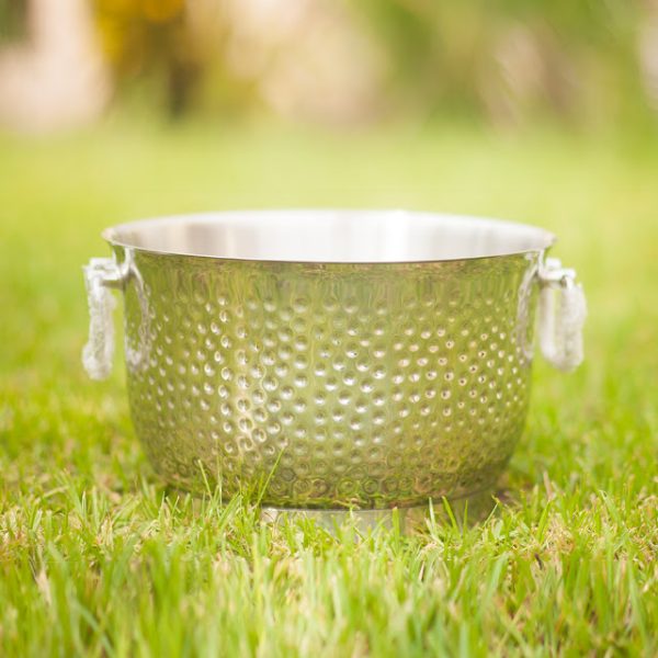 Dotted-design Metal Drink Bucket